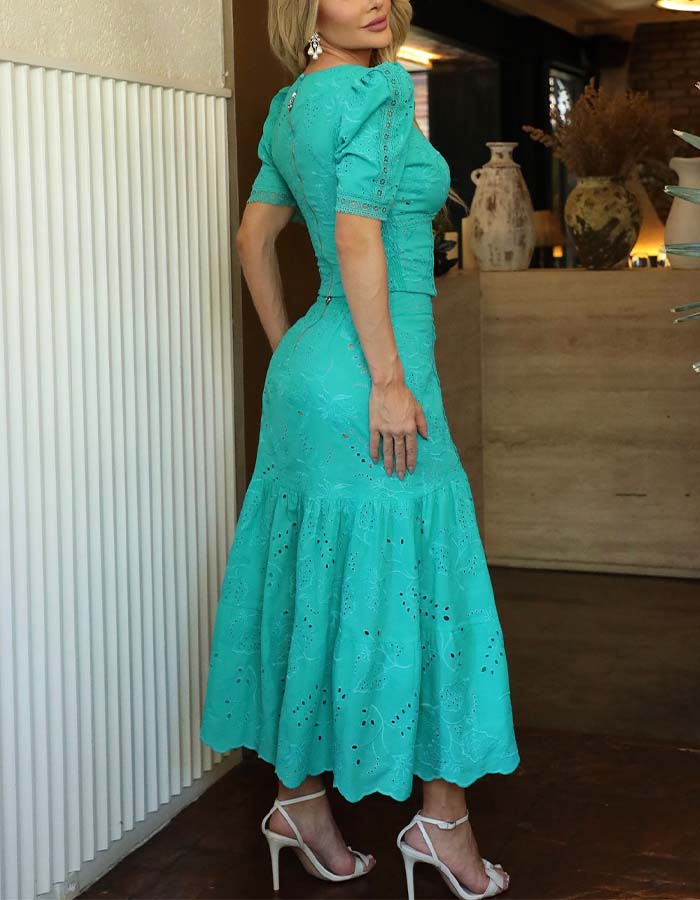 Lake Green Comfy Dress
