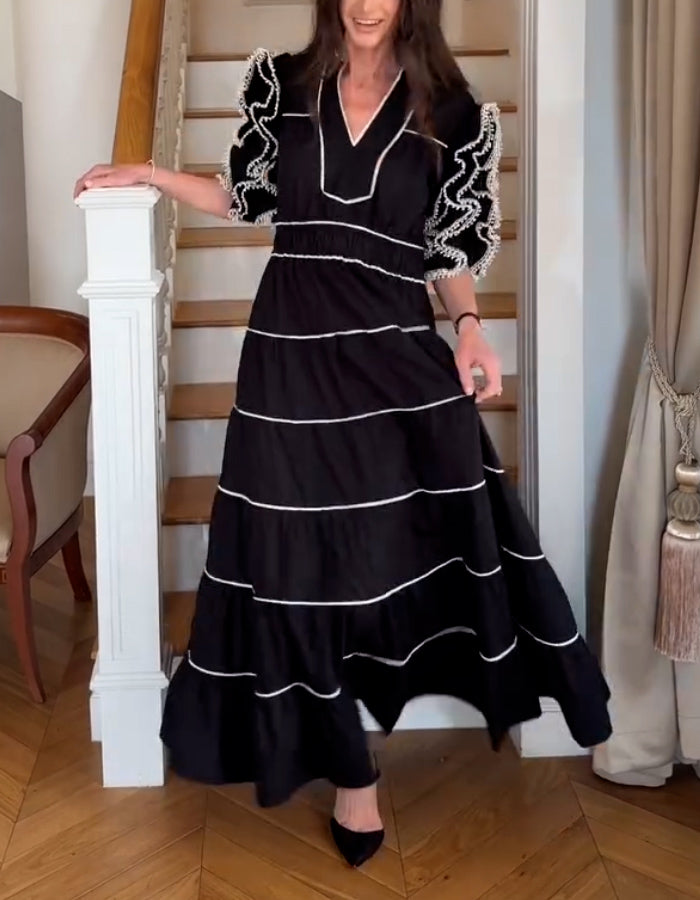 Black Striped Dress