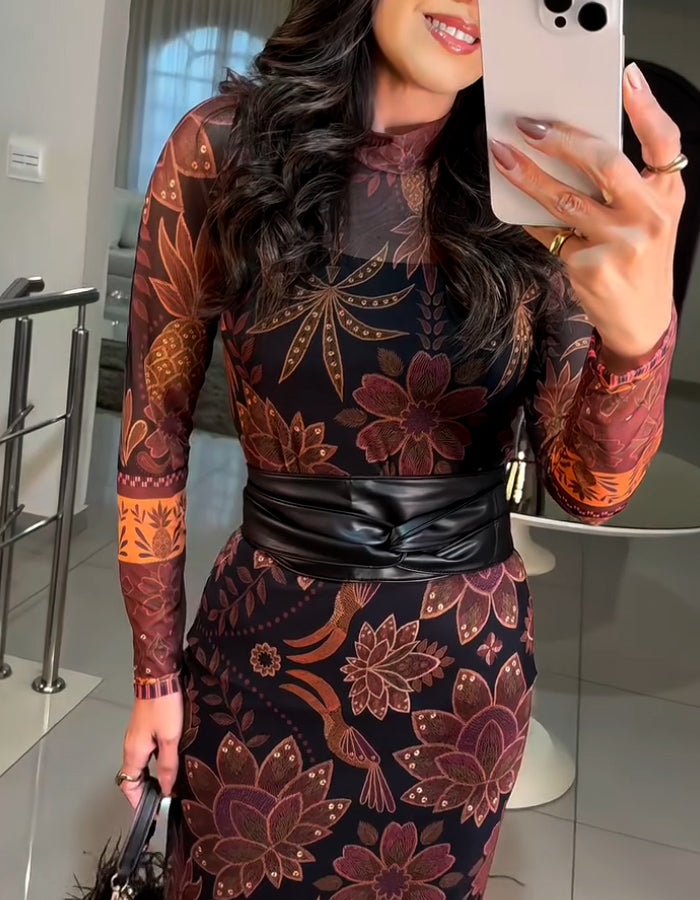 Stretch With Belt Dress