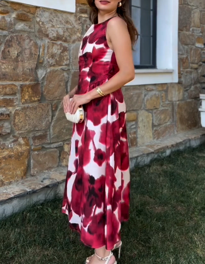 Red Sleeveless Dress