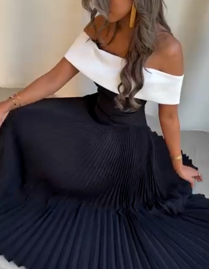 Pleated Casual Dress
