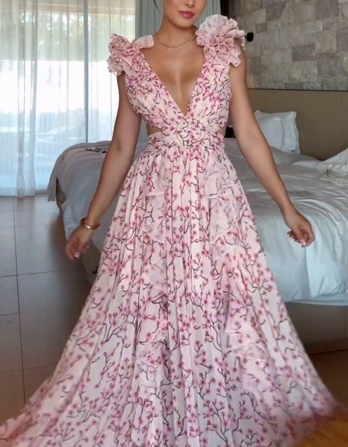 Pink Flower Dress