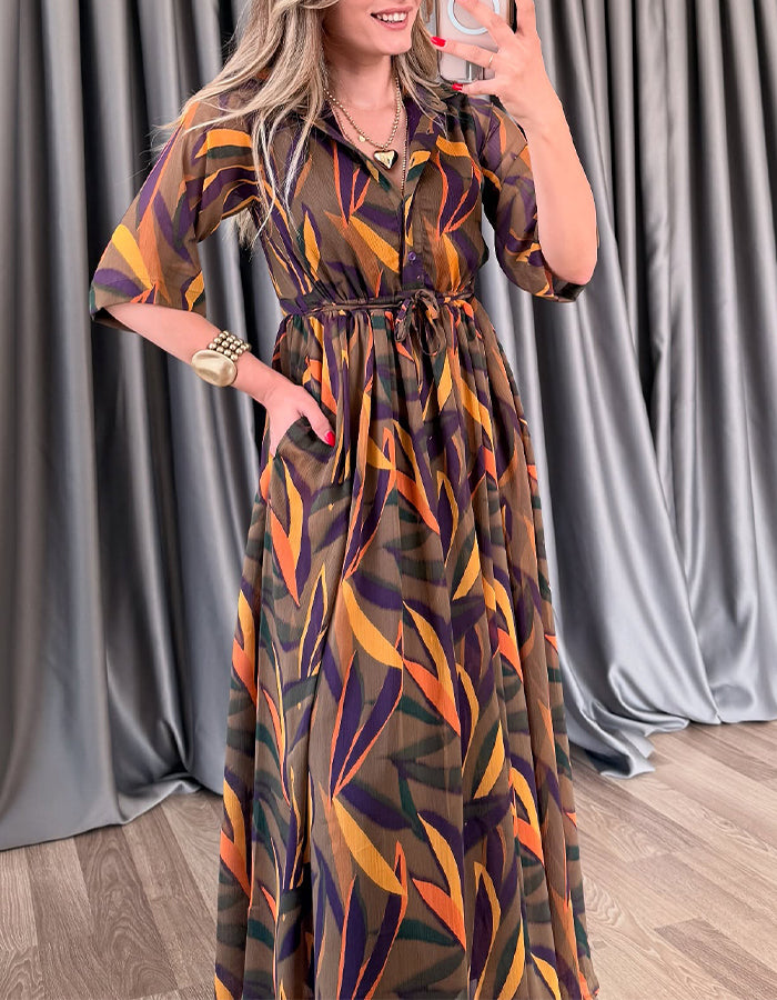 Printing Stretch Dress