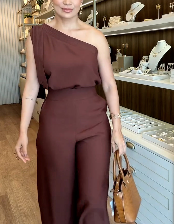 One-Shoulder Casual Suits