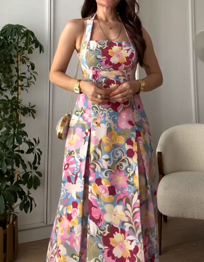 Flower Strap Dress