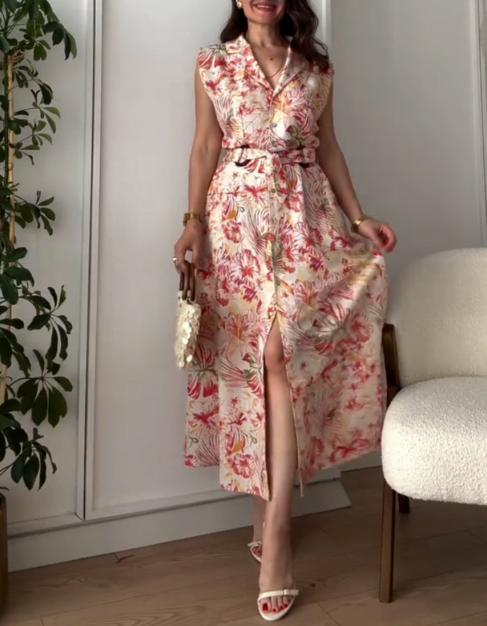 Floral V-Neck Dress
