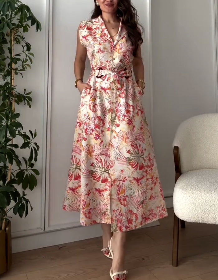 Floral V-Neck Dress