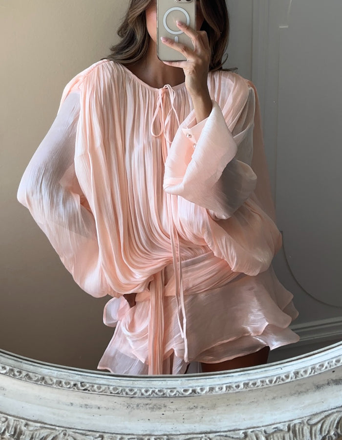 Pink Flowy Suits