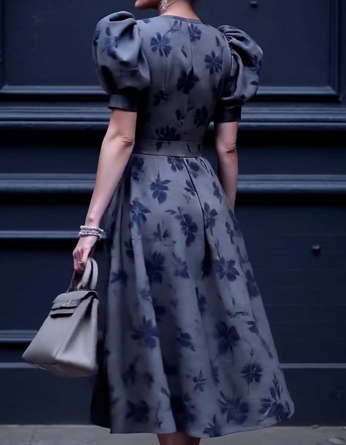 Chic Puff-Sleeve Dress