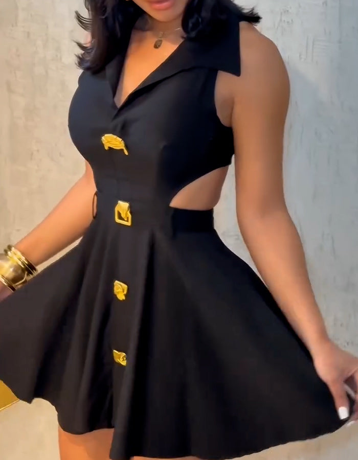 Button Casual Dress