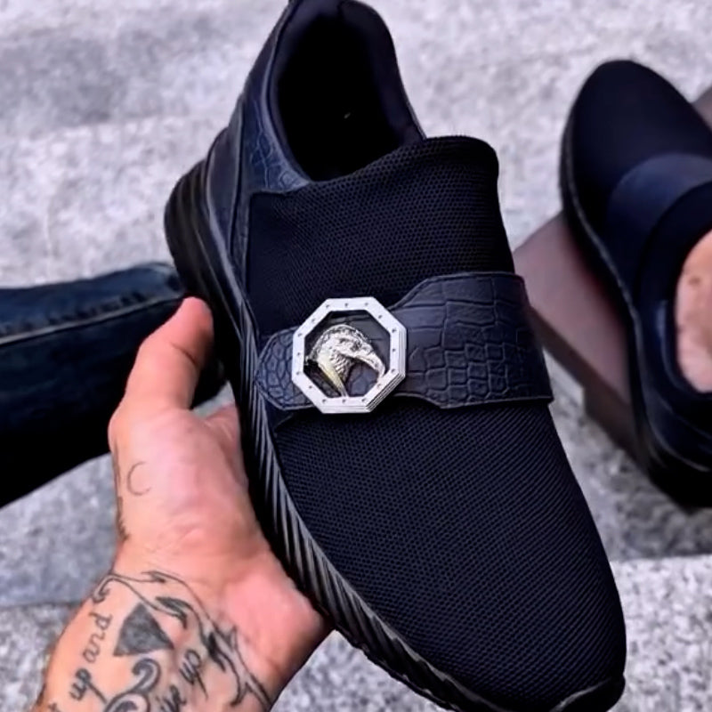 Black Slip-On Sneakers