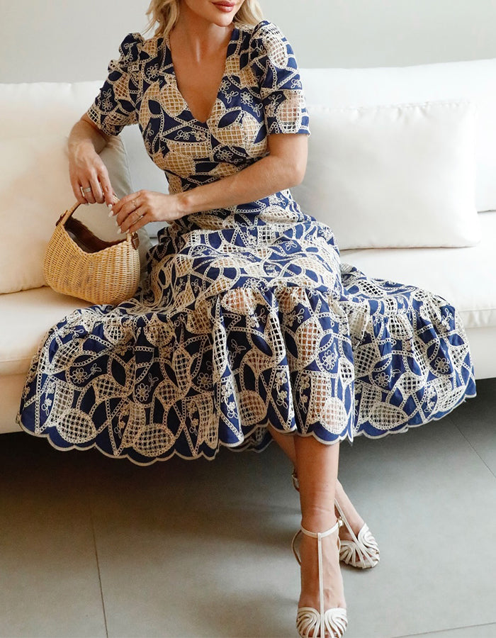 Blue Casual Dress