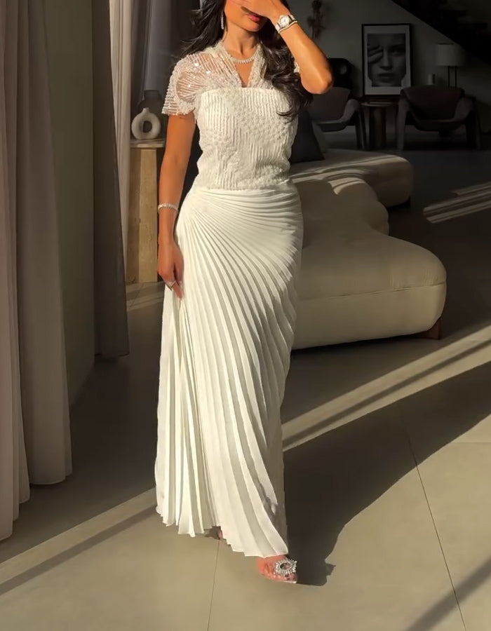 Elegant Pleated Dress