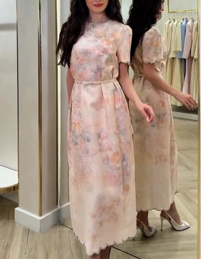 Printing Belt Dress
