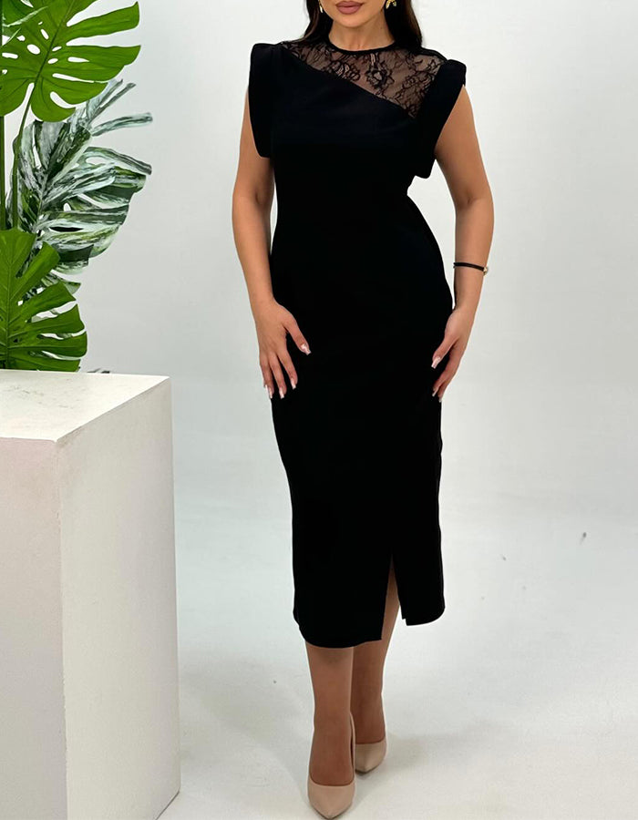 Black Lace Comfy Dress