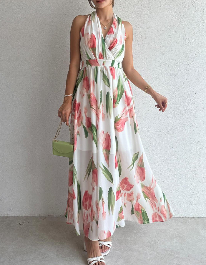 Printing Flowy Dress