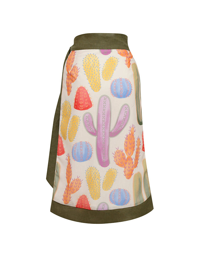 Cactus Print Two-Piece Dress
