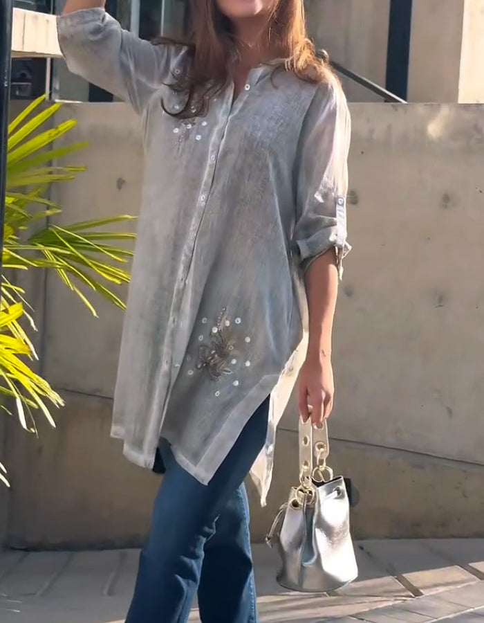 Gray Loose Shirts