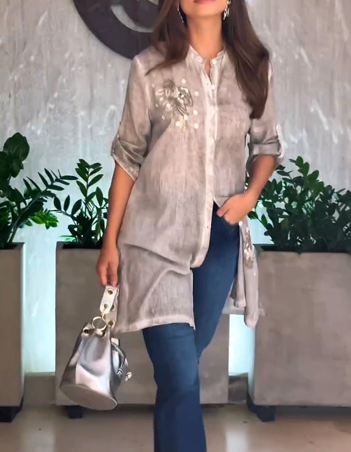 Gray Loose Shirts