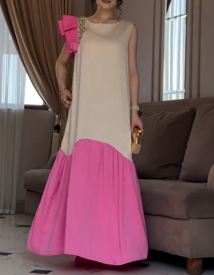 Color-Blocking Maxi Dress