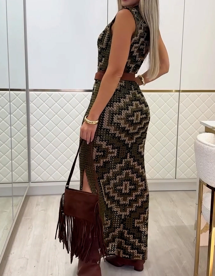 Knit Sleeveless Slim Dress