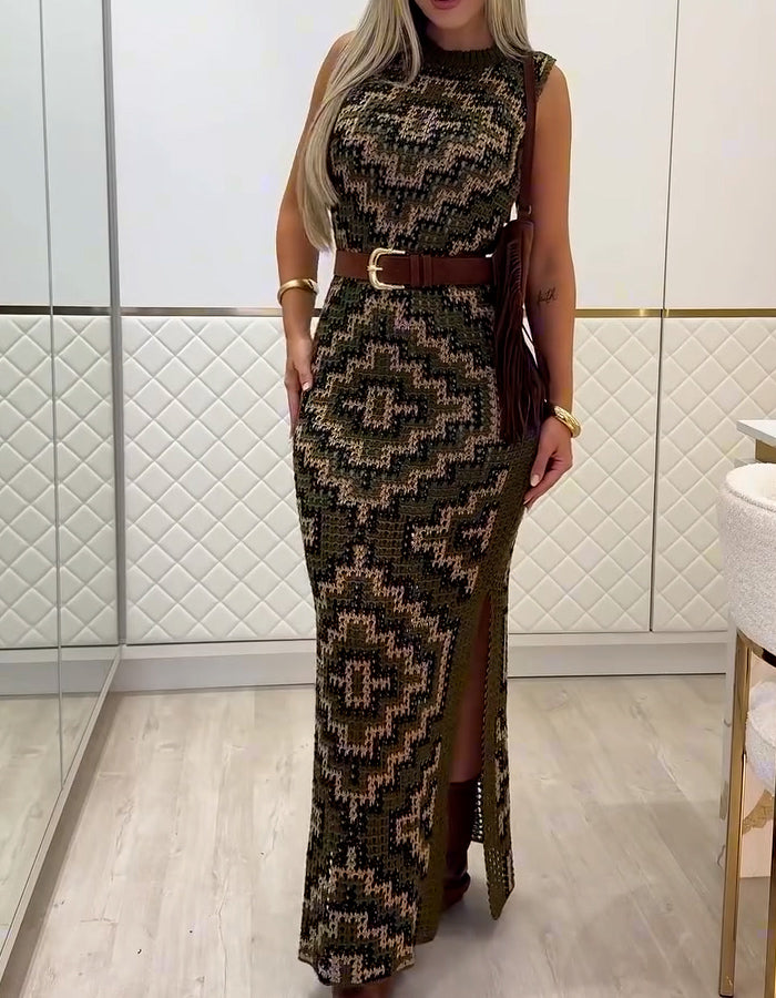 Knit Sleeveless Slim Dress