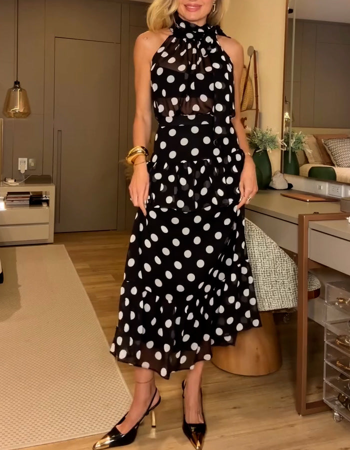 Polka Dot Casual Dress
