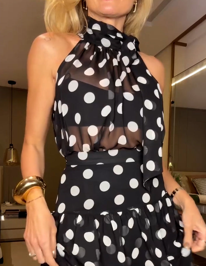 Polka Dot Casual Dress