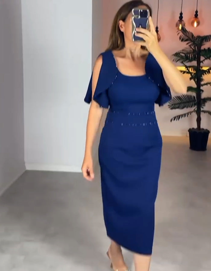 Solid Color Comfy Dress