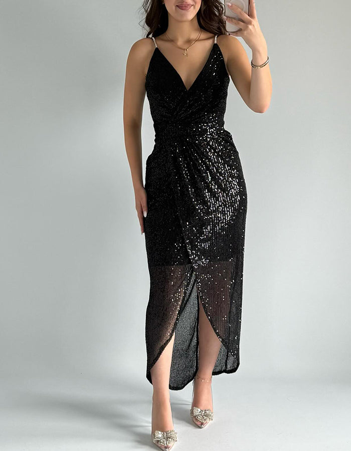 Shiny Casual Dress