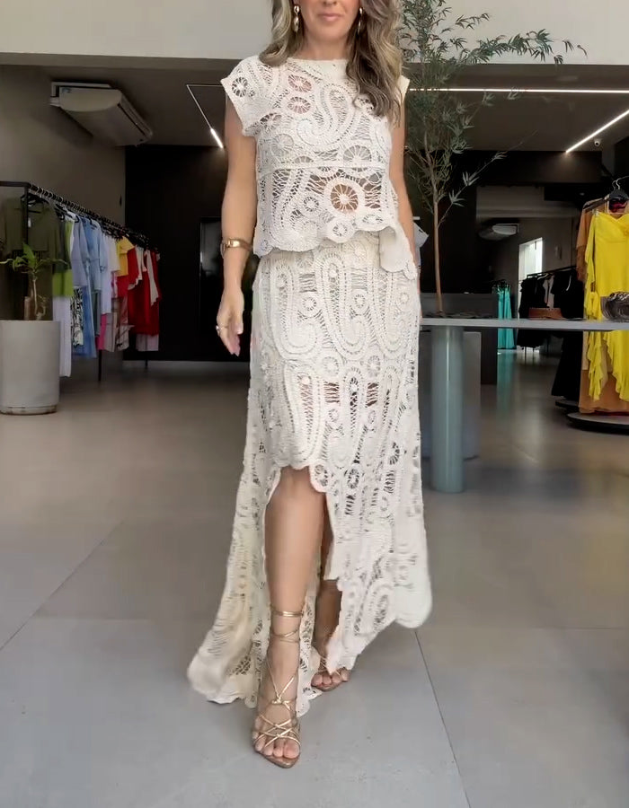 Lace Two-Pieces Dress