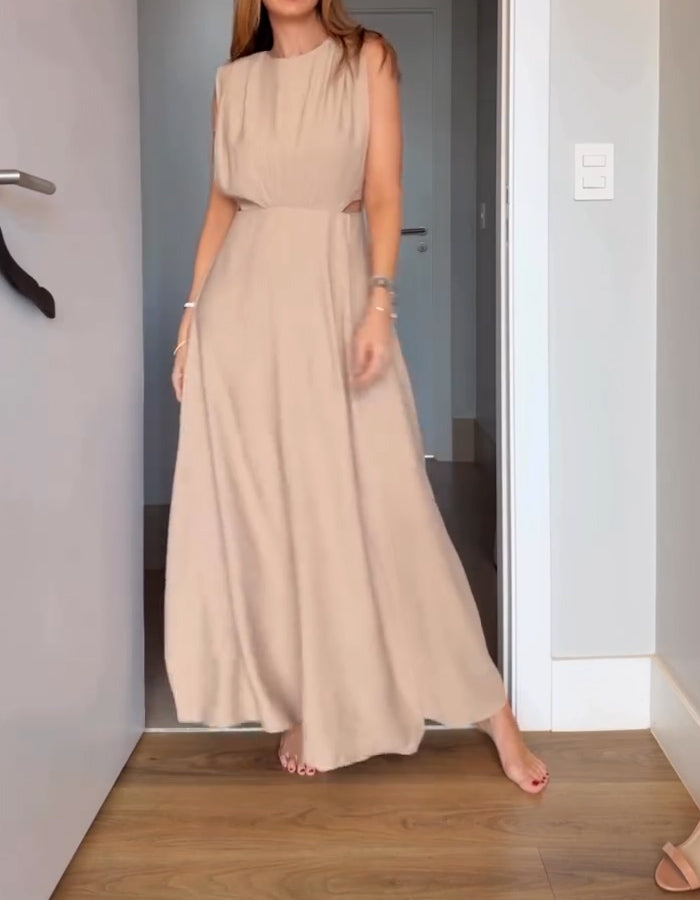 Khaki Sleeveless Dress