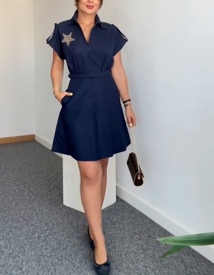 Star Printing Dress