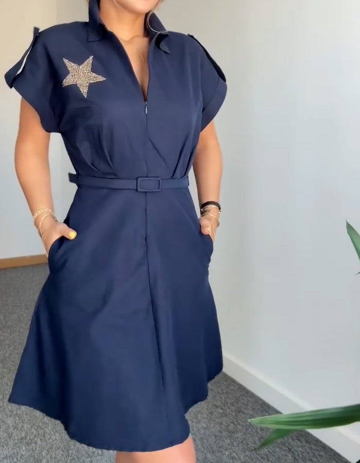Star Printing Dress