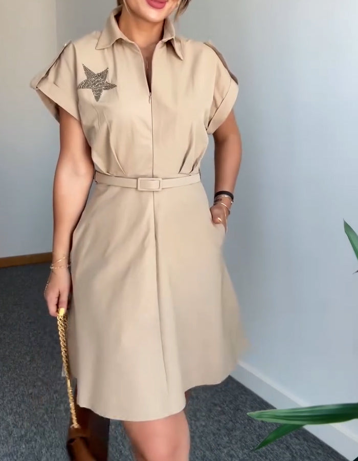Star Printing Dress