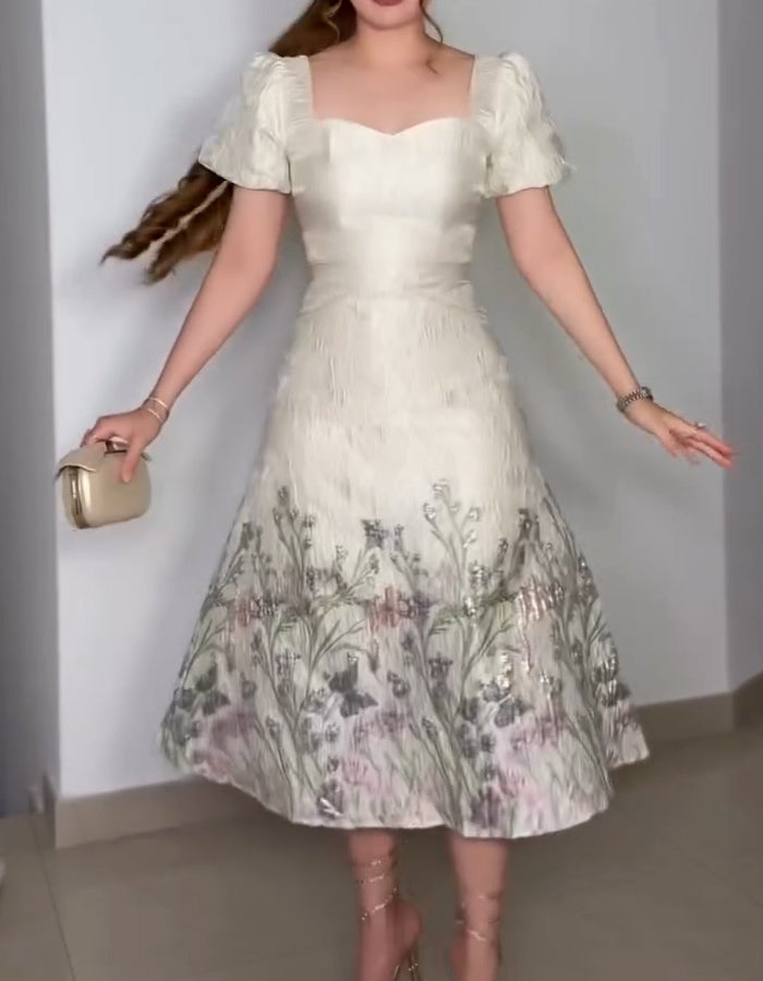 Floral A-Line Dress