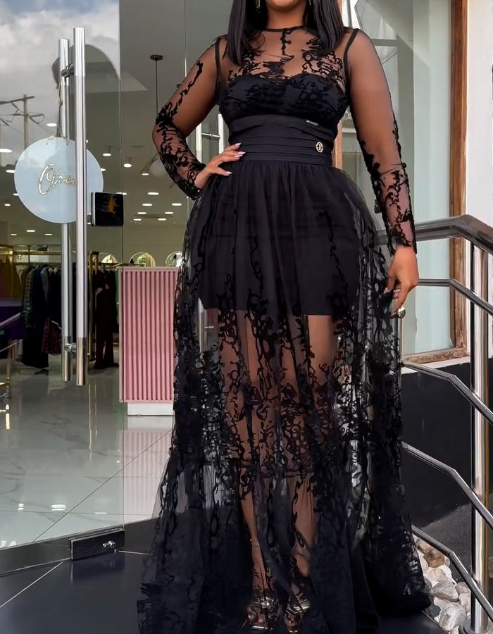 Black Unique Chic Dress