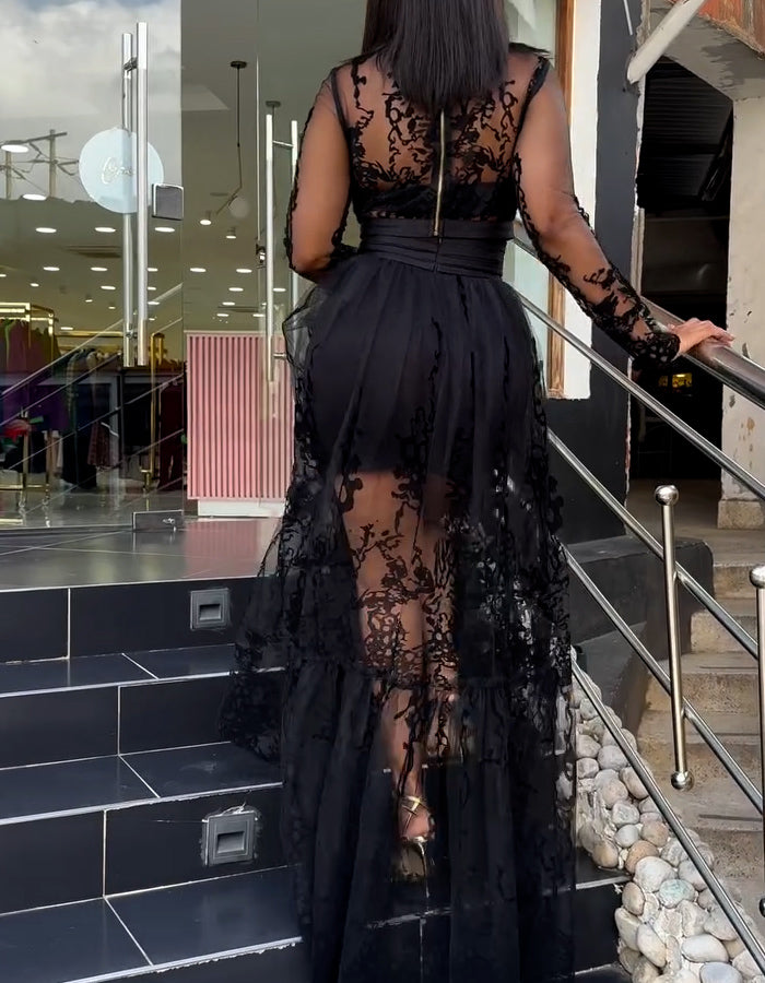Black Unique Chic Dress