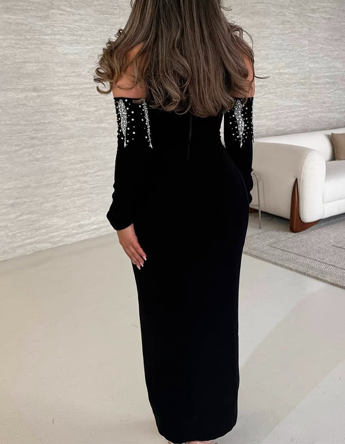 Chic Rhinestone Dress