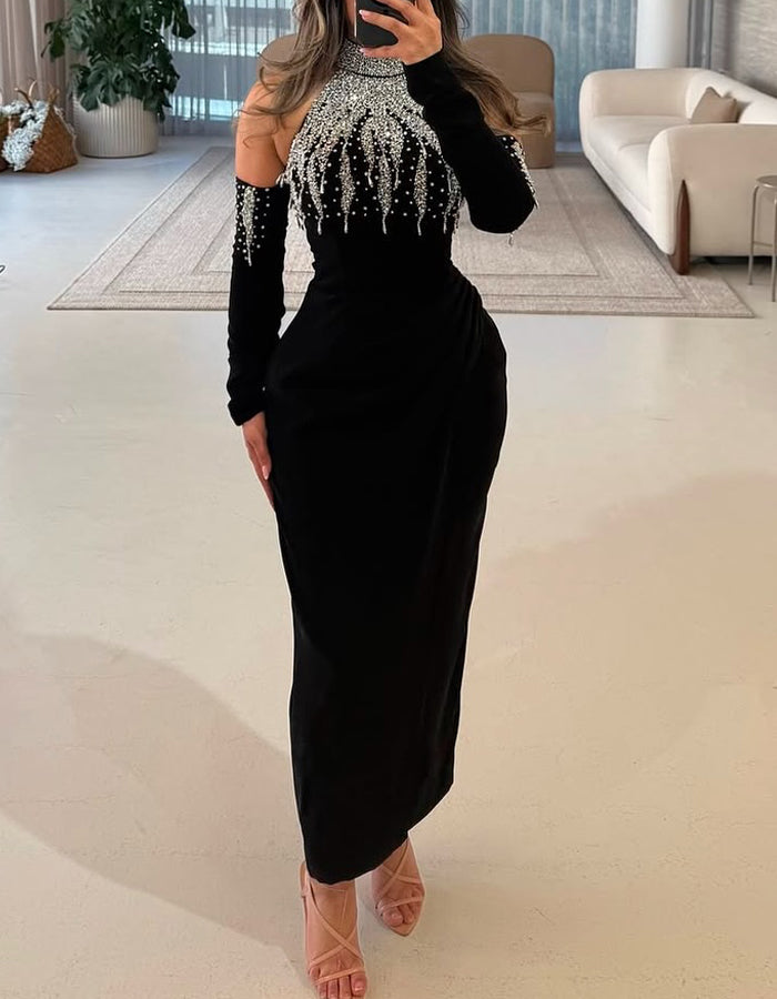 Chic Rhinestone Dress