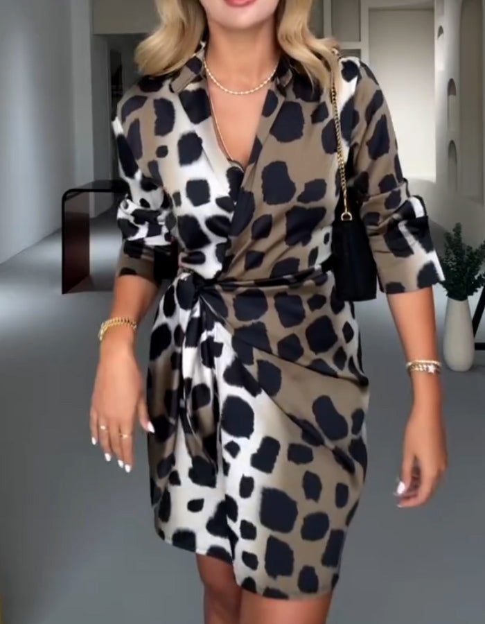 Leopard Knot Dress
