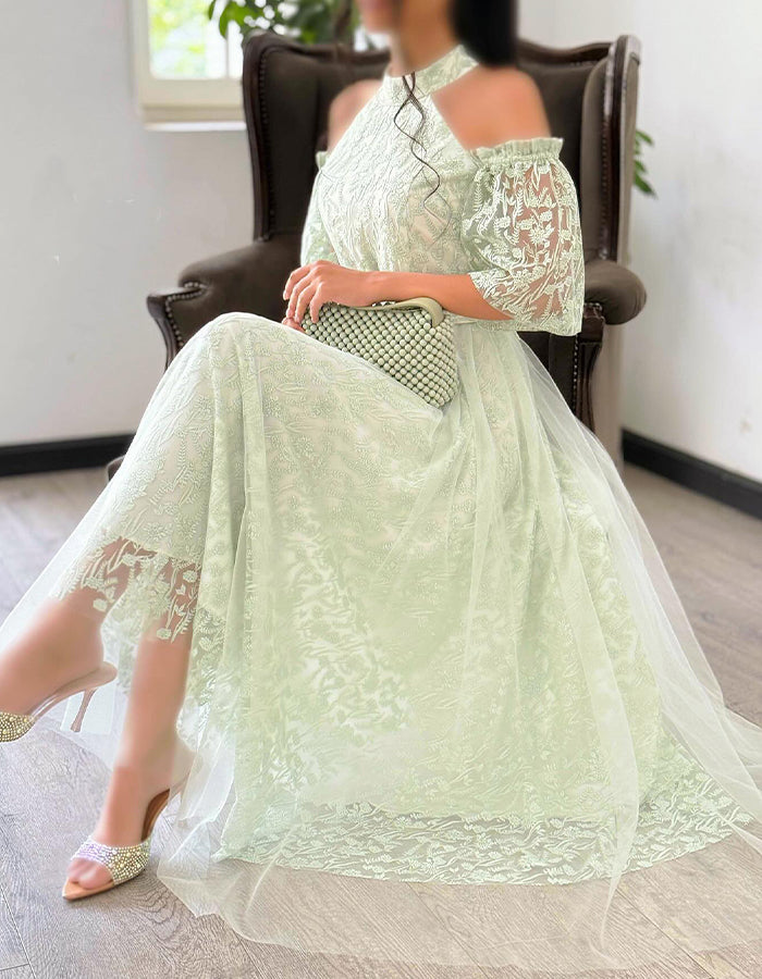 Green Delicate Dress