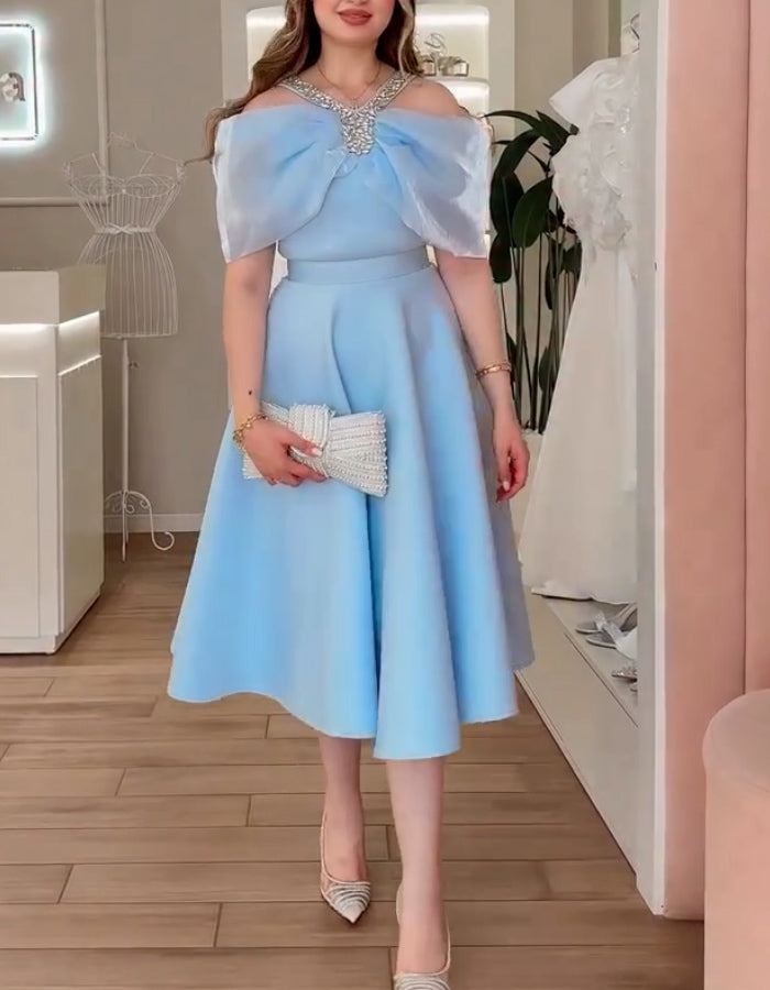 Cross-Strap A-Line Dress
