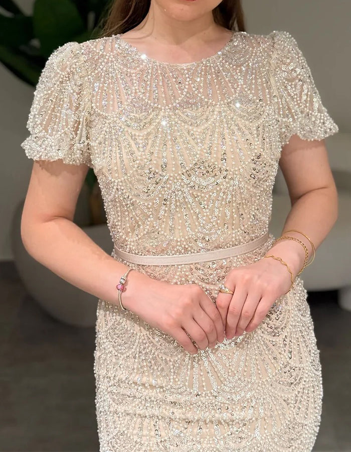 Beige Midi Dress