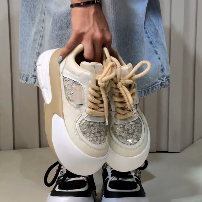 Lace-Up Round-Toe Shoes