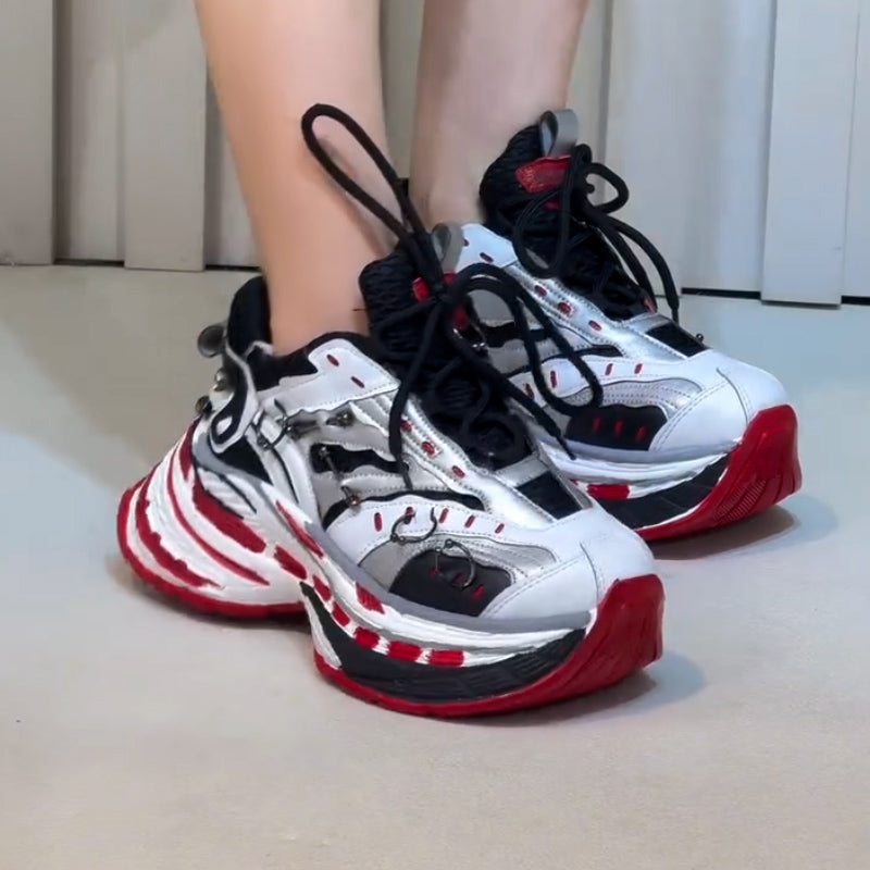 Color-Blocked Casual Sneakers