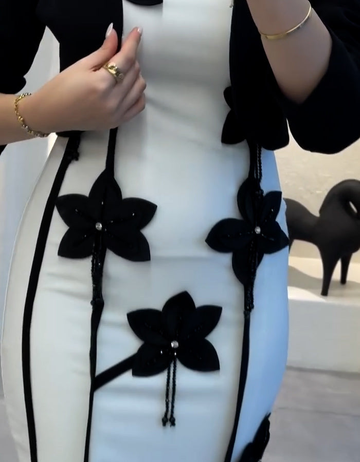 White Slim Dress