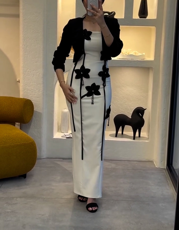 White Slim Dress