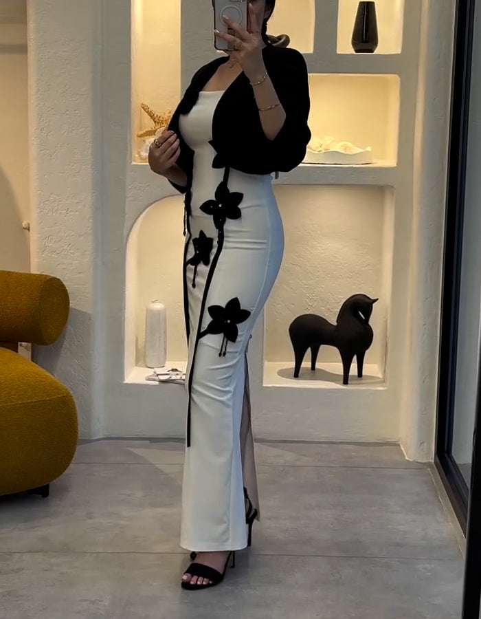 White Slim Dress