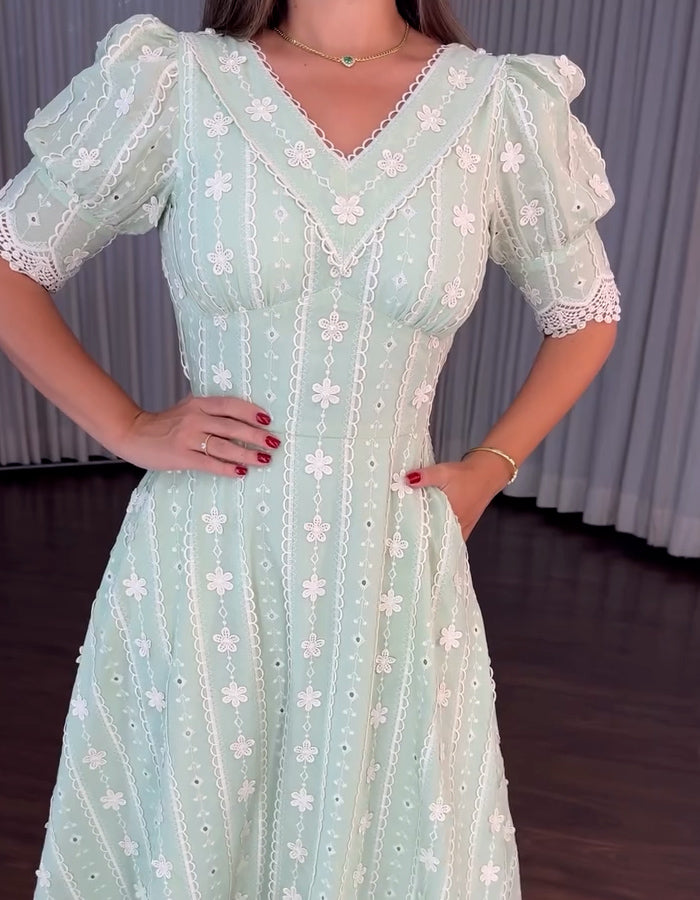 Green Casual Dress
